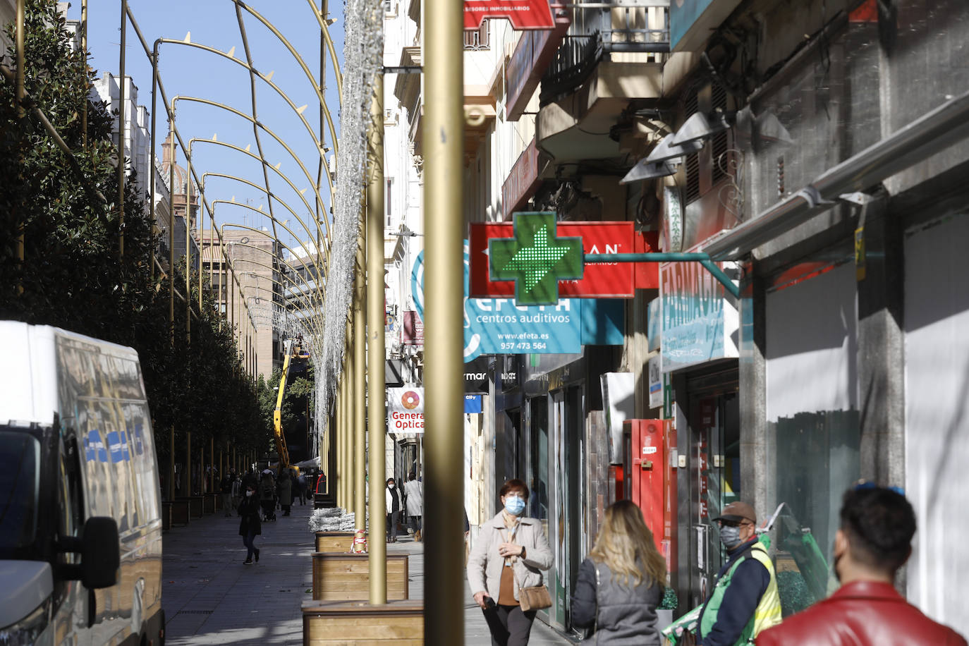 La instalación del espectáculo navideño de Córdoba, en imágenes