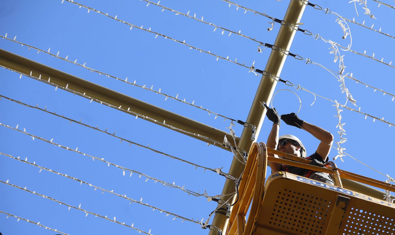 La instalación del espectáculo navideño de Córdoba, en imágenes