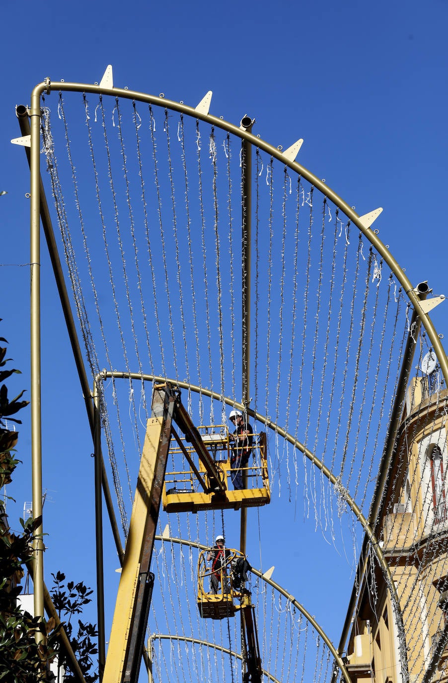 La instalación del espectáculo navideño de Córdoba, en imágenes