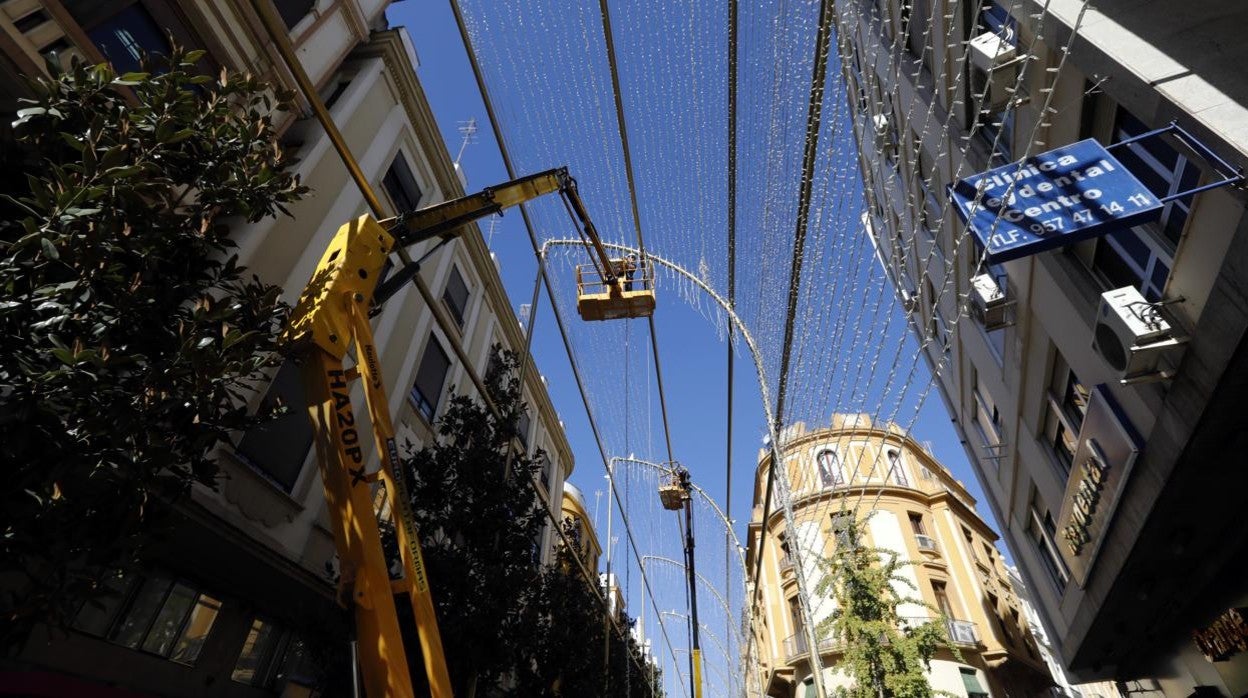 La instalación del espectáculo navideño de Córdoba, en imágenes