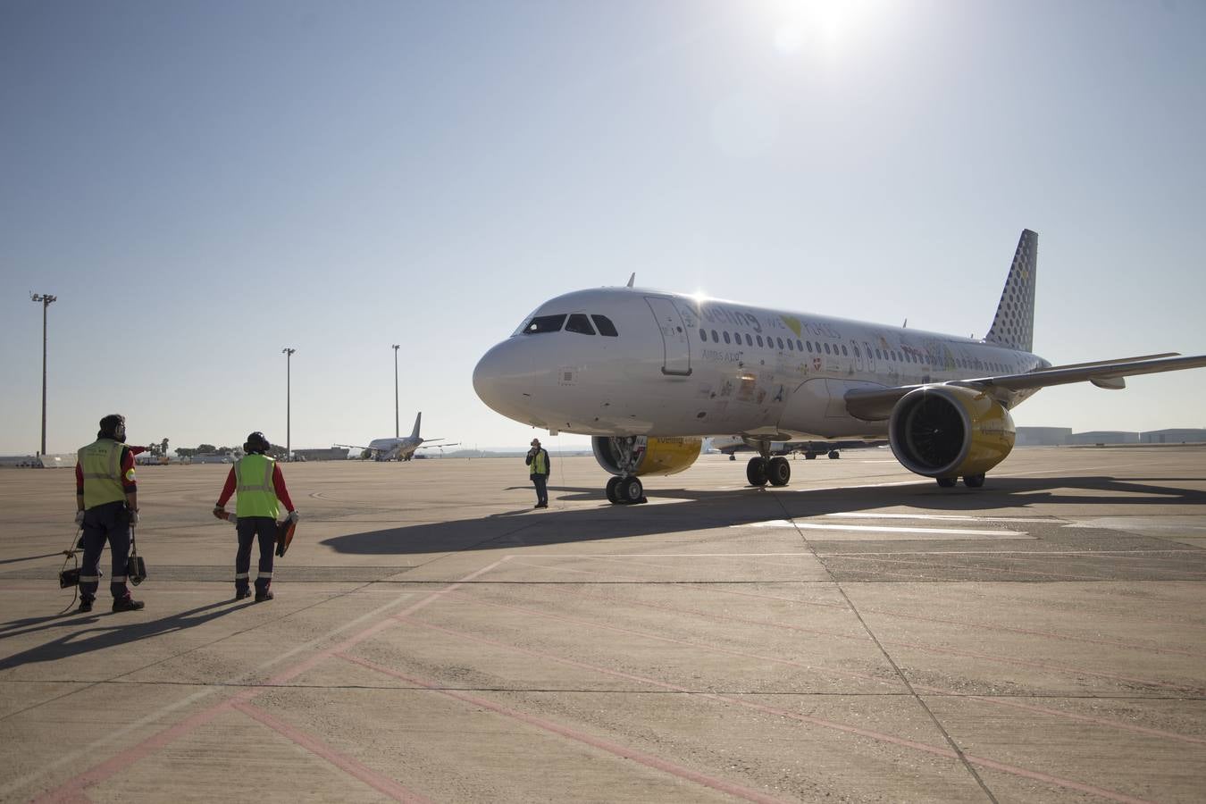 Sevilla es destino del primer vuelo ecológico, en imágenes