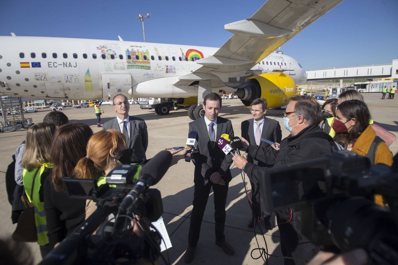 Sevilla es destino del primer vuelo ecológico, en imágenes