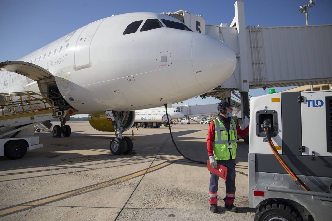 Sevilla es destino del primer vuelo ecológico, en imágenes