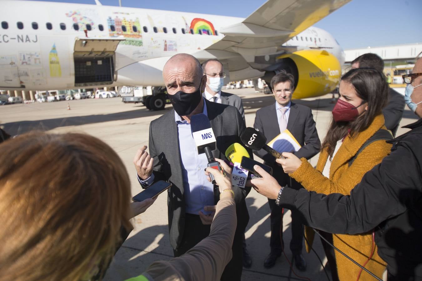 Sevilla es destino del primer vuelo ecológico, en imágenes