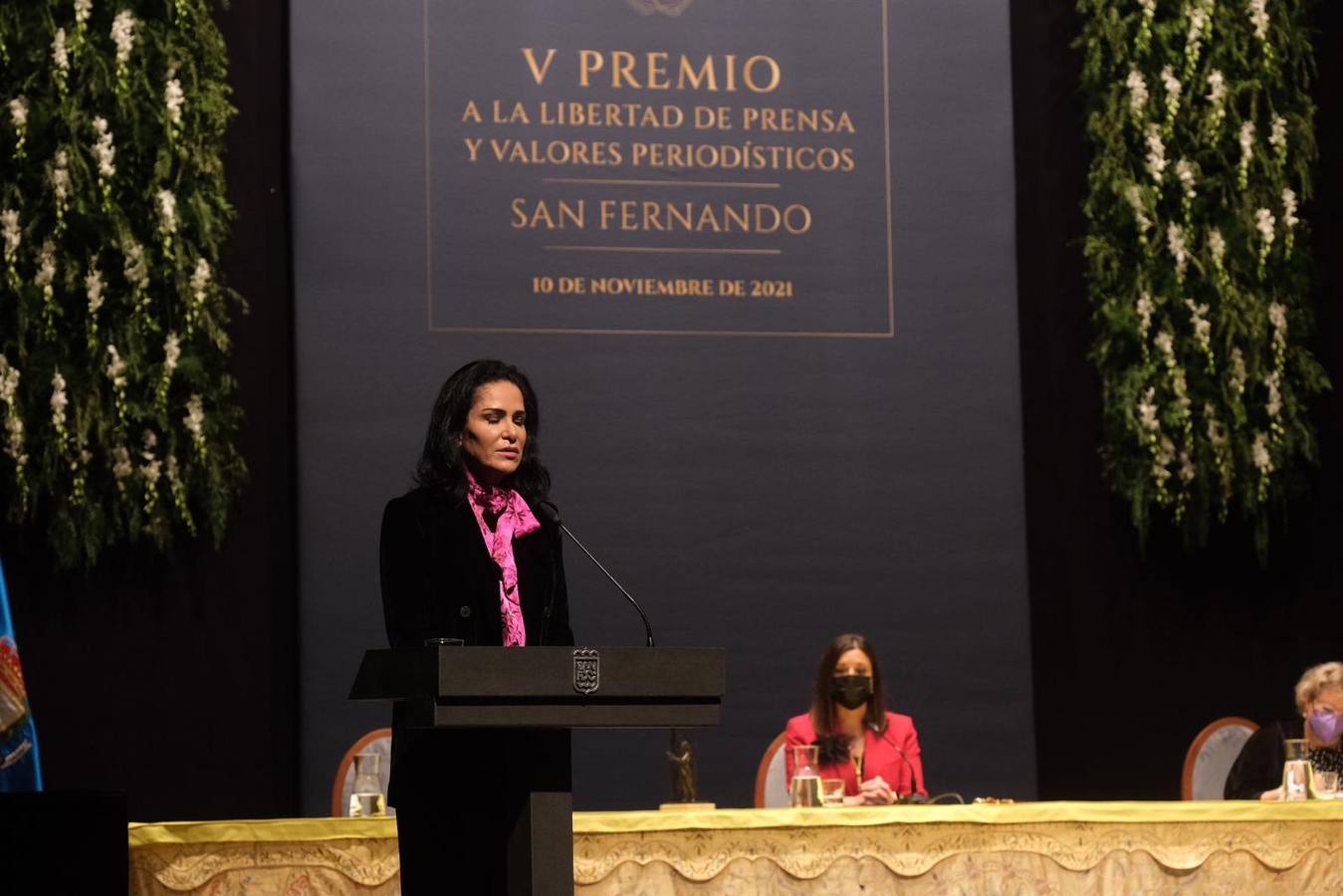 FOTOS: Lydia Cacho, Premio a la Libertad de Expresión y a los Valores Periodísticos del Ayuntamiento de San Fernando