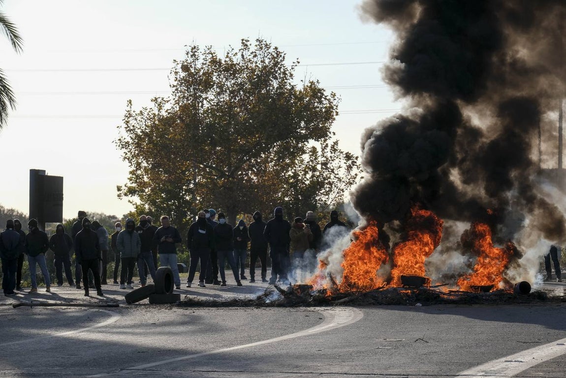 Segundo día de huelga del metal en Puerto Real