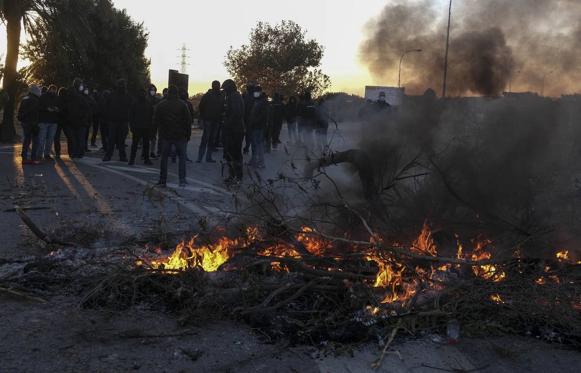 Segundo día de huelga del metal en Puerto Real
