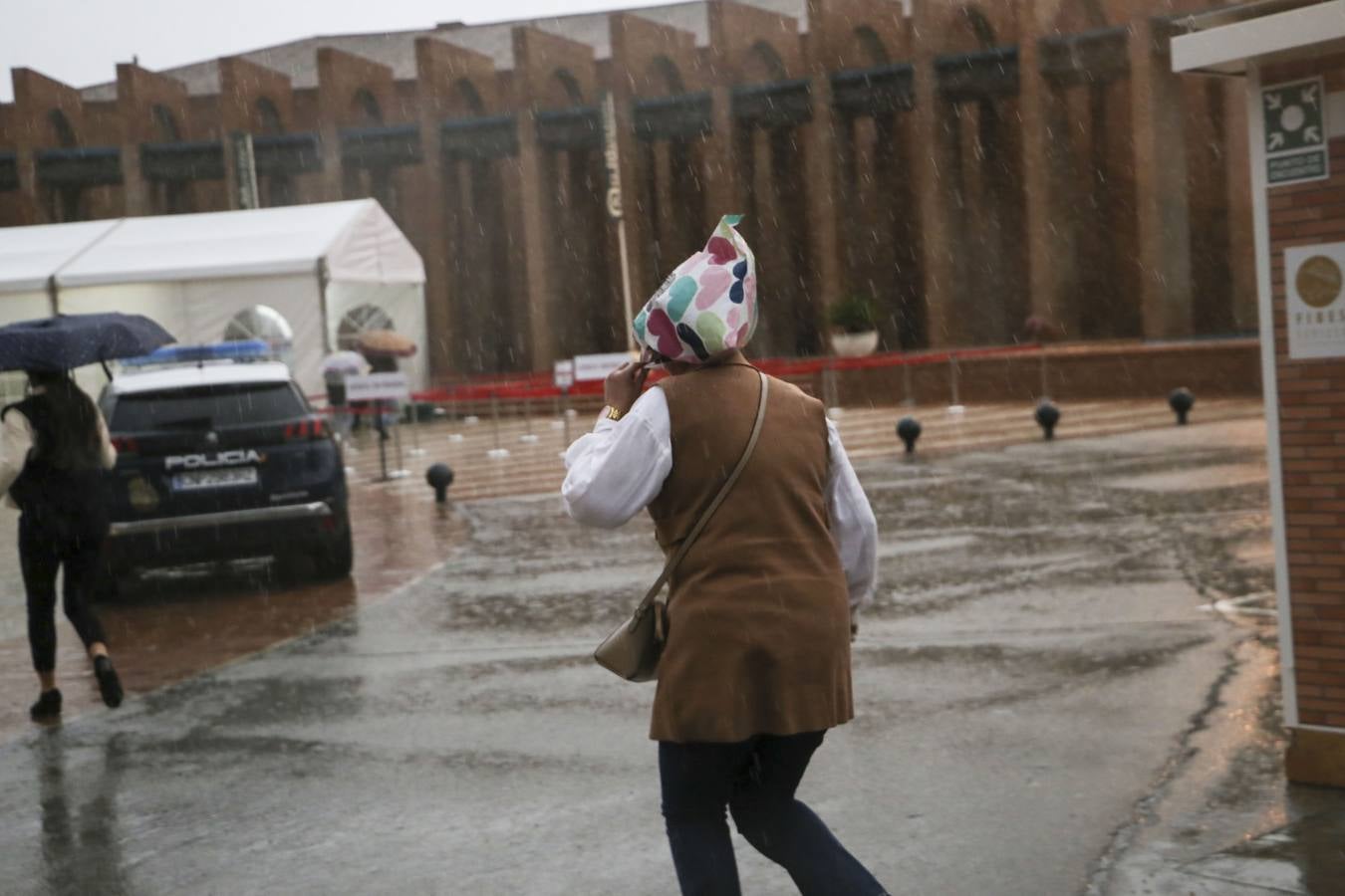 Intensa tormenta que ha descargado en Sevilla a partir de las cuatro de la tarde