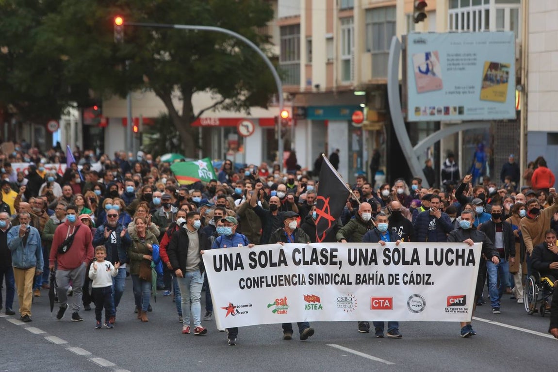 Fotos: Manifestación en apoyo a los trabajadores del Metal