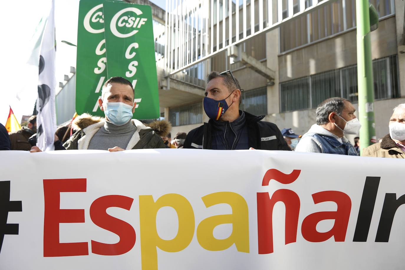 La manifestación de la plataforma &#039;No a la España insegura&#039;, en imágenes