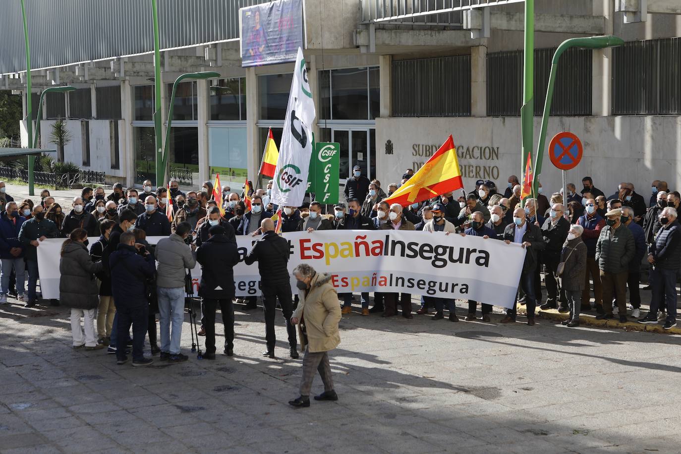 La manifestación de la plataforma &#039;No a la España insegura&#039;, en imágenes