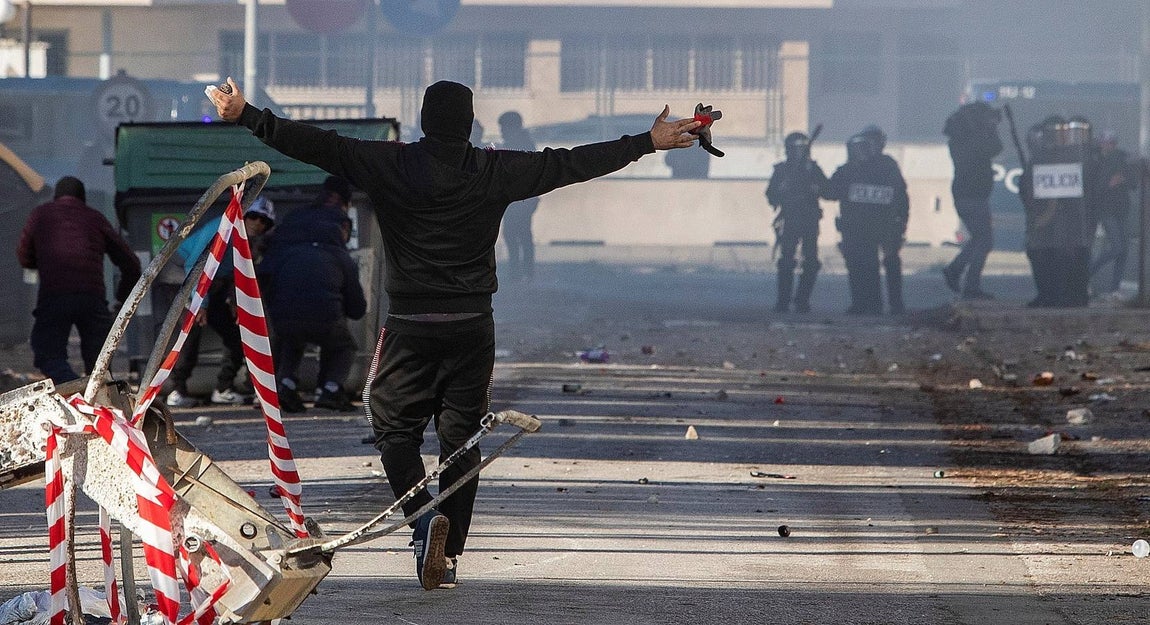 Un barrio de Cádiz, escenario de la batalla