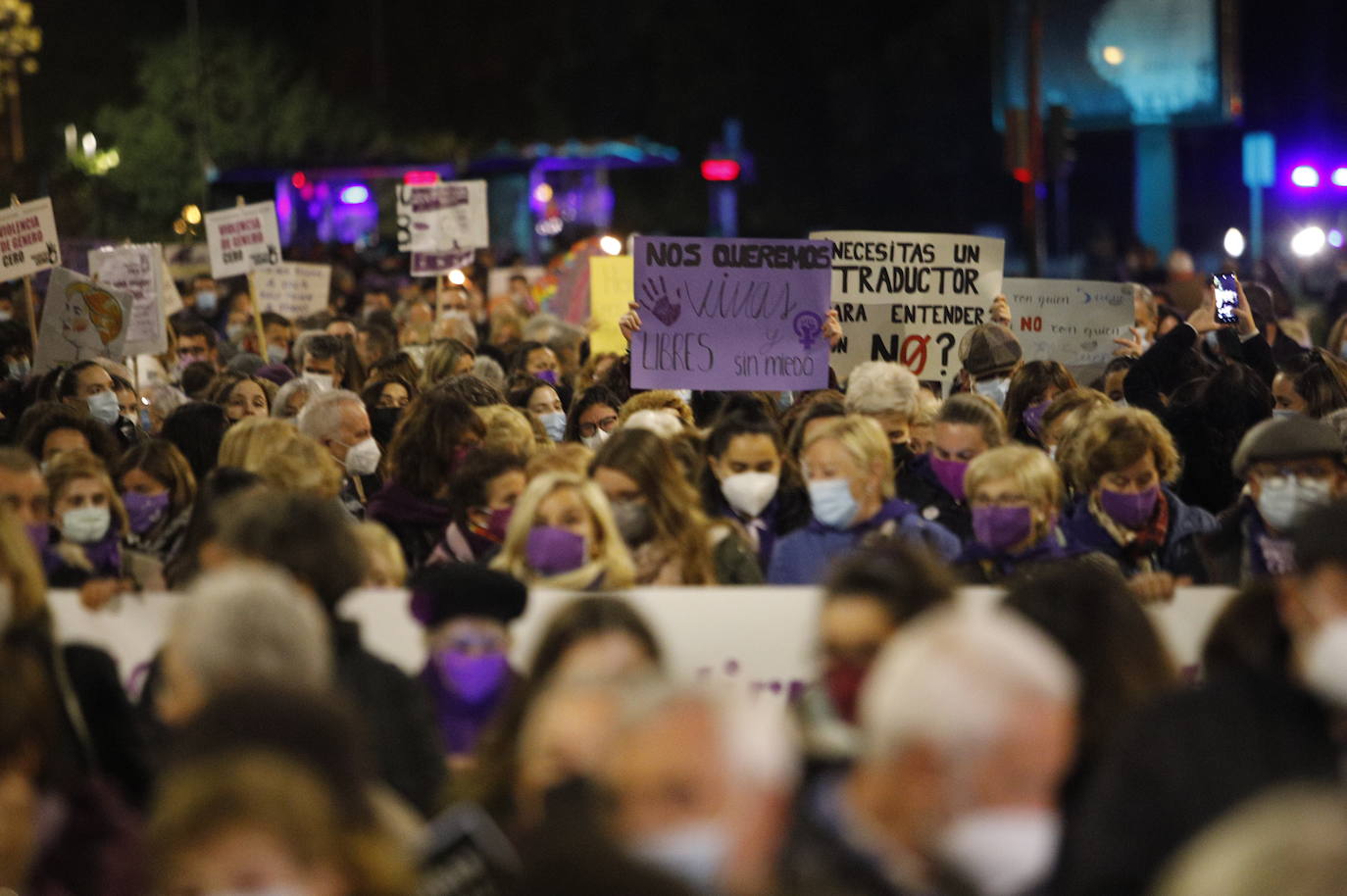 La manifestación contra la violencia machista en Córdoba, en imágenes