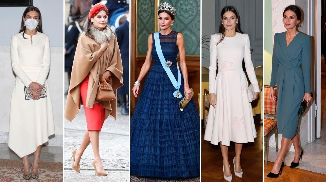 Todos los looks de la Reina Letizia en Suecia, al detalle