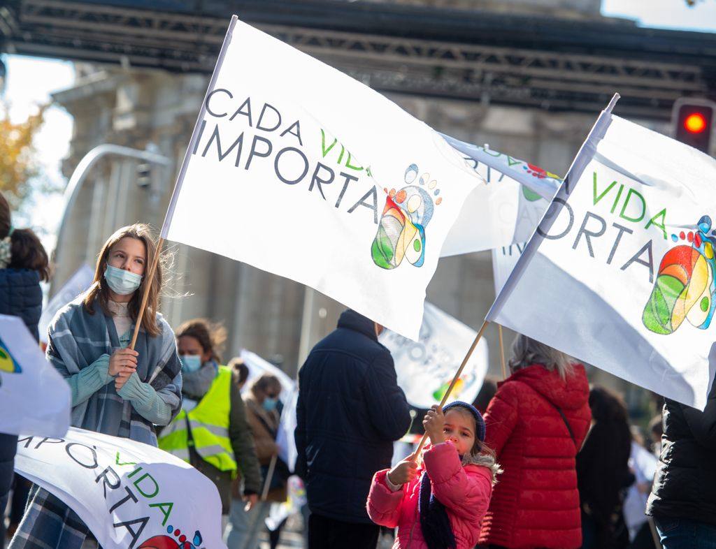 Concentración provida en la Puerta de Alcalá. 