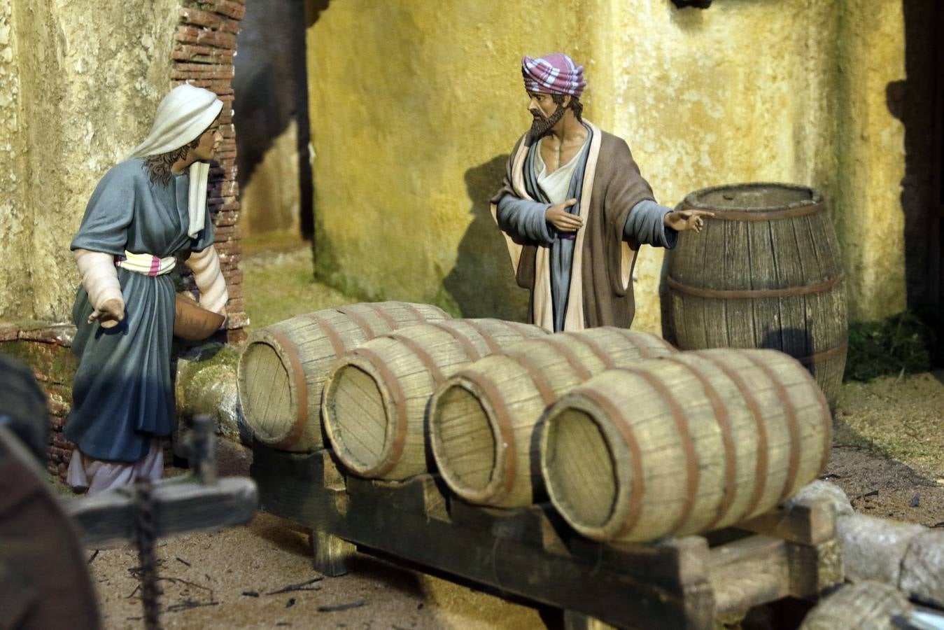 Tradicional belén hebreo instalado en San Luis de los Franceses. JUAN FLORES