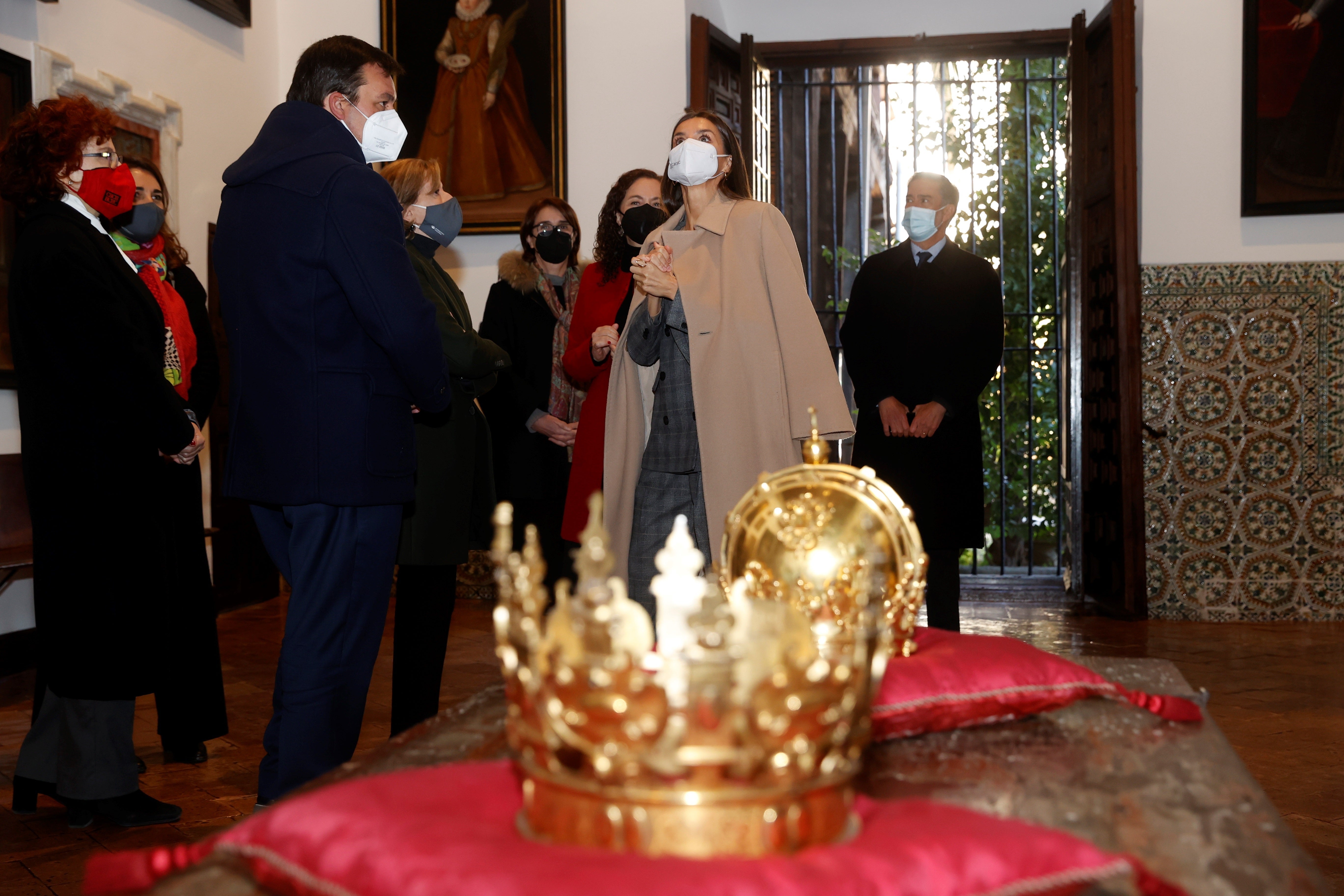 La Reina visita el Monasterio de las Descalzas Reales en su reapertura