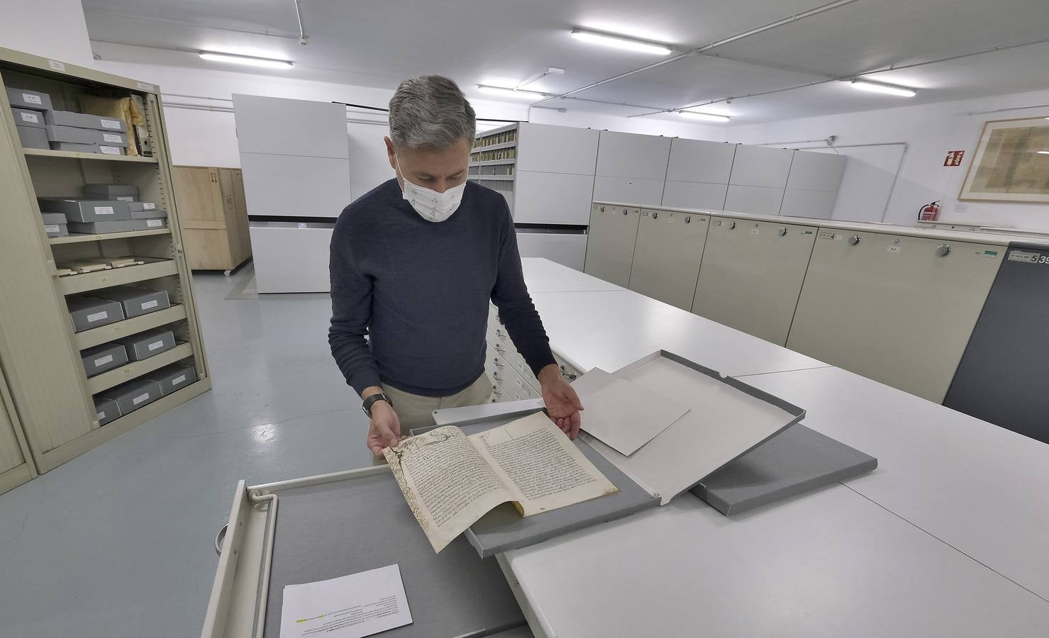 Nuevo Archivo General de Andalucía (AGAn) ubicado en el antiguo pabellón del Futuro de la Expo de Sevilla . J.M. SERRANO