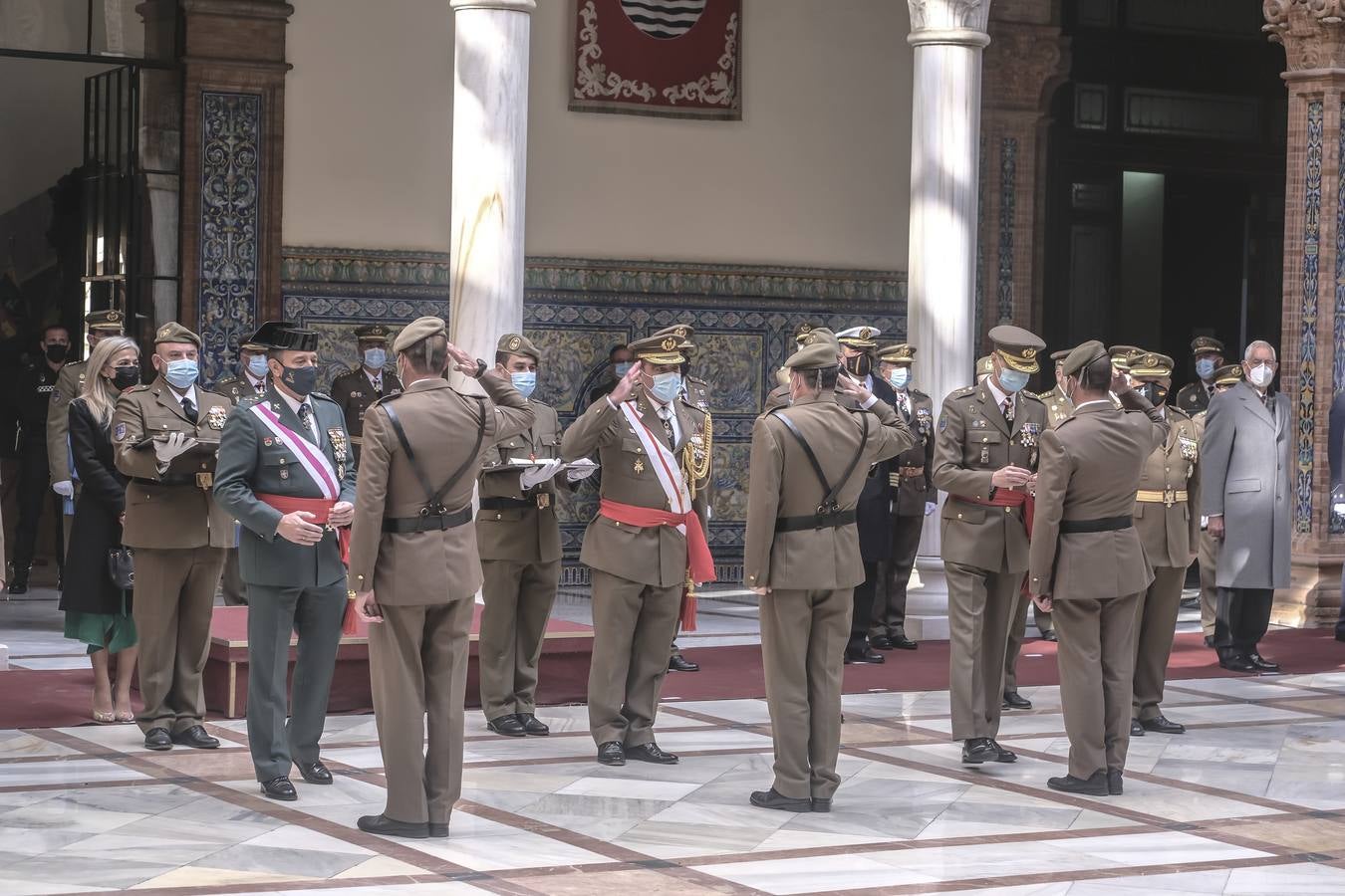 Acto castrense en la Capitanía General en honor a la Inmaculada. J.M. SERRANO