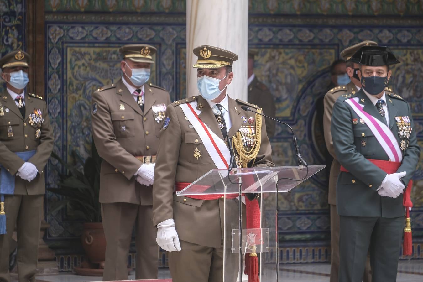 Acto castrense en la Capitanía General en honor a la Inmaculada. J.M. SERRANO