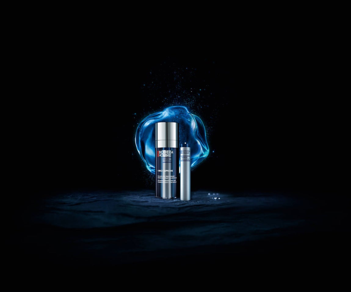 Ampolla para reforzar tu tratamiento antiedad Force Supreme High Performance Personalised Care de Biotherm Homme. La primera firma de cosmética masculina vuelve a revolucionar la belleza con este innovador tratamiento personalizado para el cuidado de la piel. Tres ampollas que ayudan a combatir los problemas de la piel masculina: manchas oscuras, arrugas y flacidez, y cicatrices de ancé y falta de uniformidad. El regalo perfecto para los hombres que se preocupan por el cuidado de su piel. 140 €.