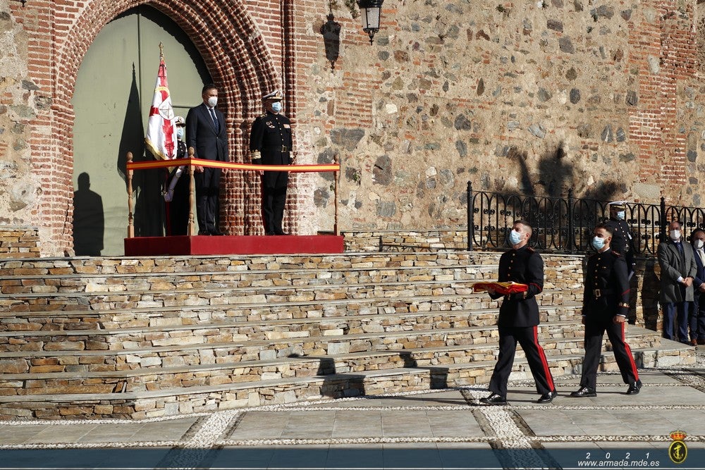 En imágenes: Honores al héroe de la Infantería de Marina Martín Álvarez