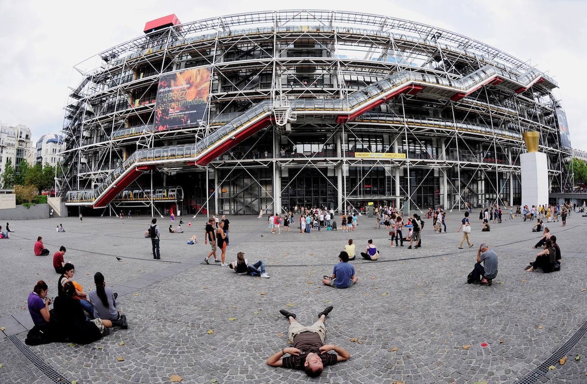El Centro de Pompidou, en París. 