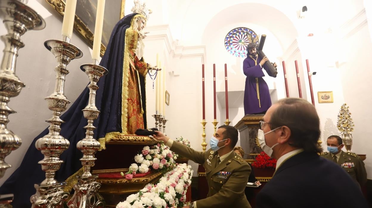 La misa de despedida de la Quinta Angustia a los militares, en imágenes