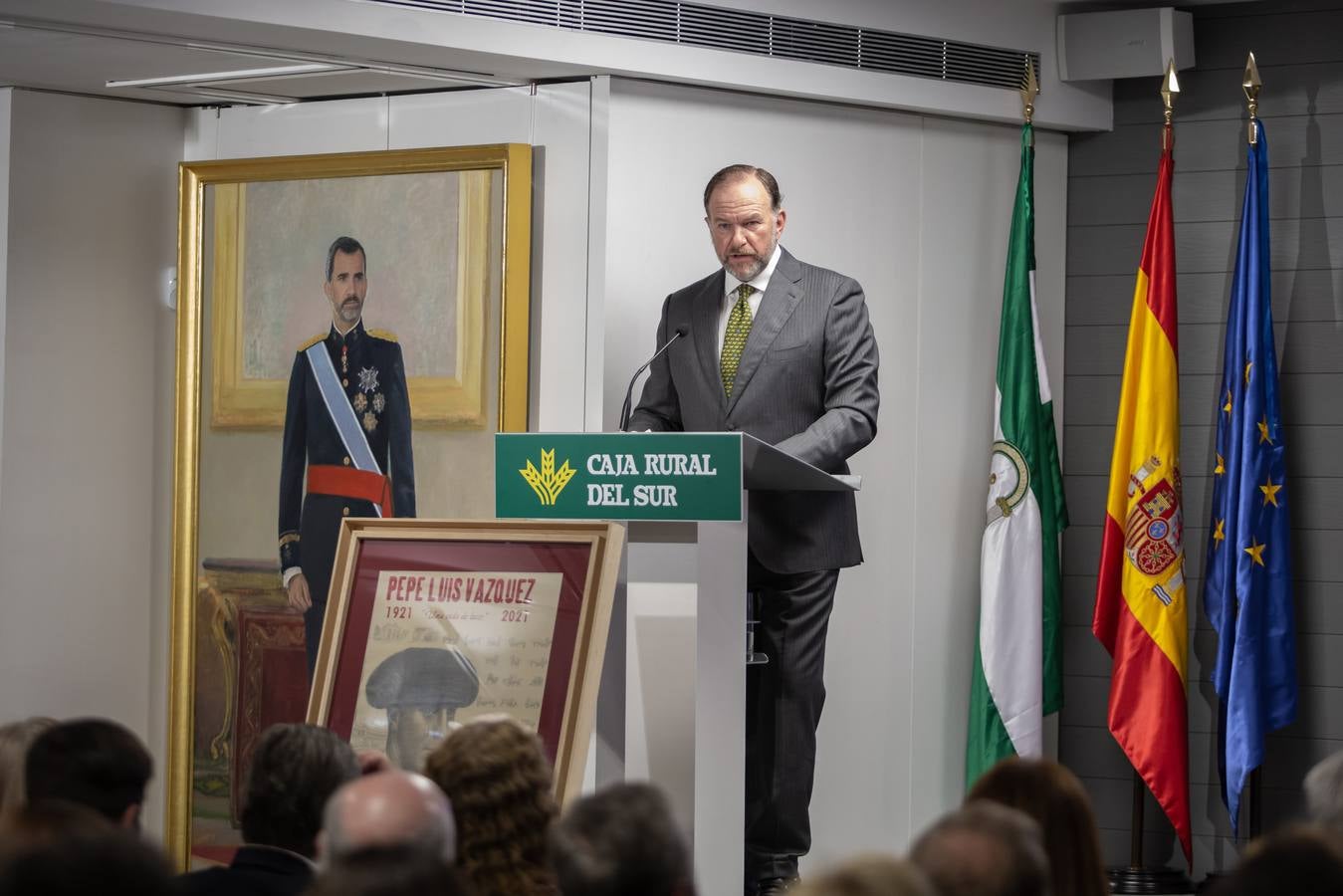 Presentación de los actos de homenaje a Pepe Luis Vázquez en el centenario de su nacimiento. VANESSA GÓMEZ