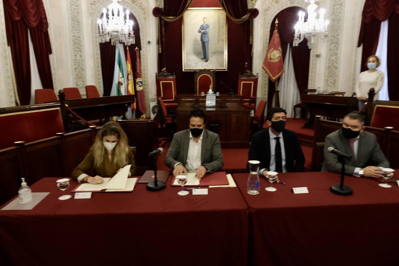 Fotos: Firma del convenio para el proyecto de la Ciudad de la Justicia de Cádiz