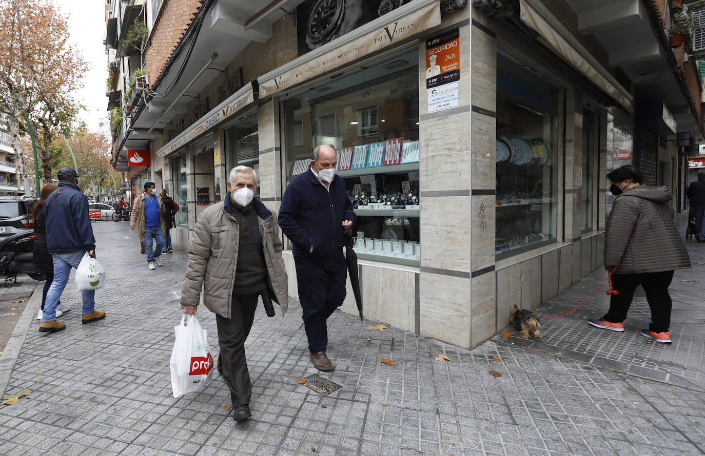 Las compras navideñas en los barrios comerciales de Córdoba, en imágenes