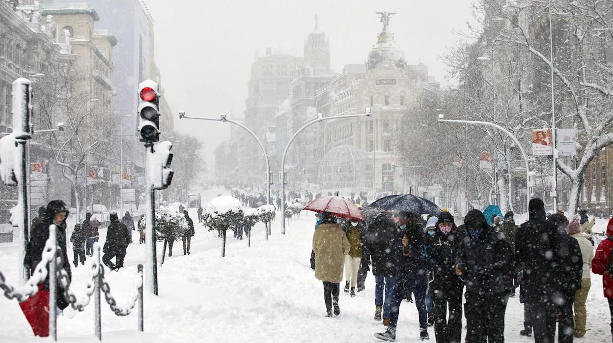 Galería: Un año de Filomena, el temporal que tiñó de blanco Madrid