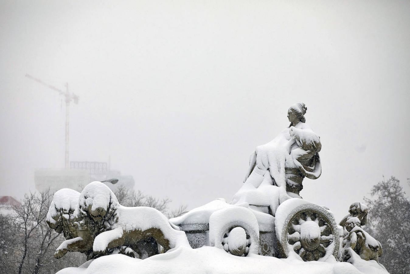 Toda la mañana. La primera mañana de esta 'gran nevada' todos disfrutaron de la nieve y se divirtieron en el manto blanco.