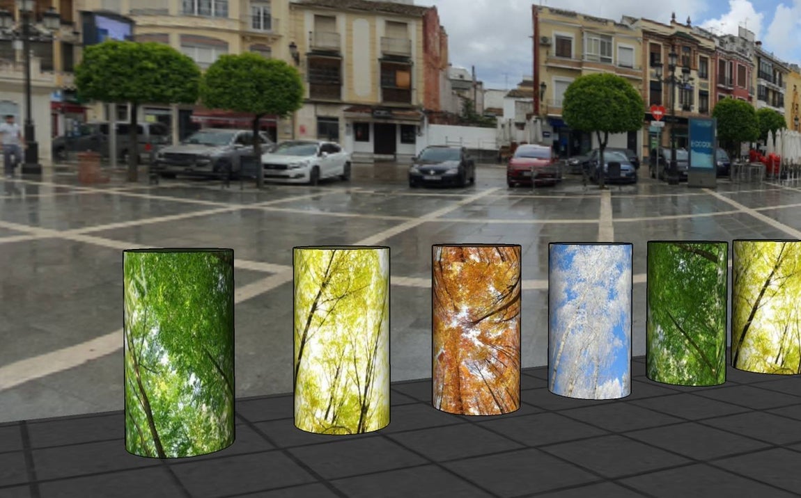 En imágenes, el proyecto para transformar la plaza de España de Cabra