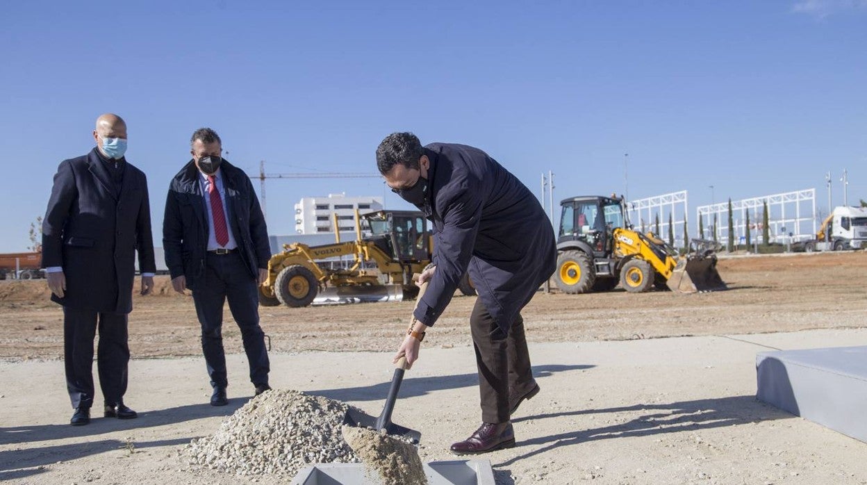 Primera piedra del centro de formación aeroespacial de La Rinconada