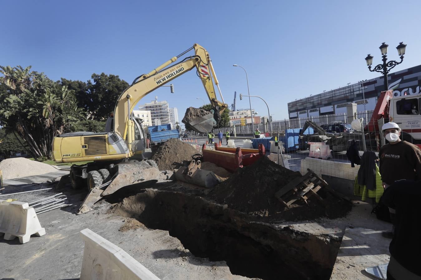 FOTOS: Obras en la Plaza de España de Cádiz