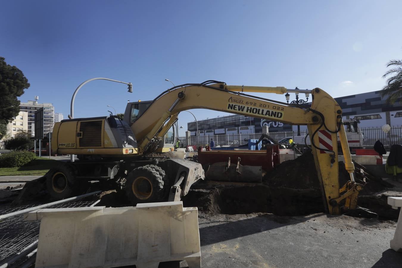 FOTOS: Obras en la Plaza de España de Cádiz