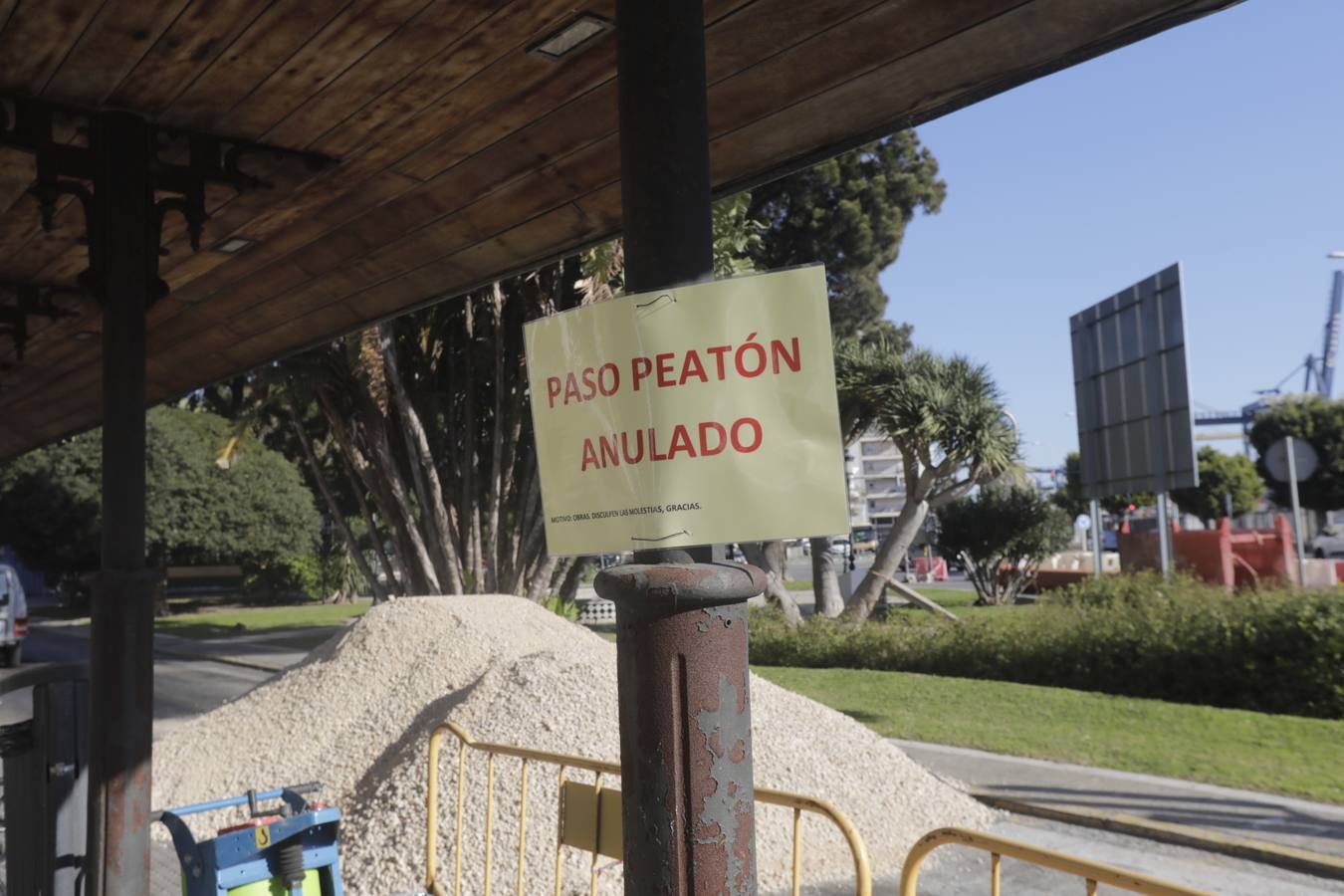 FOTOS: Obras en la Plaza de España de Cádiz