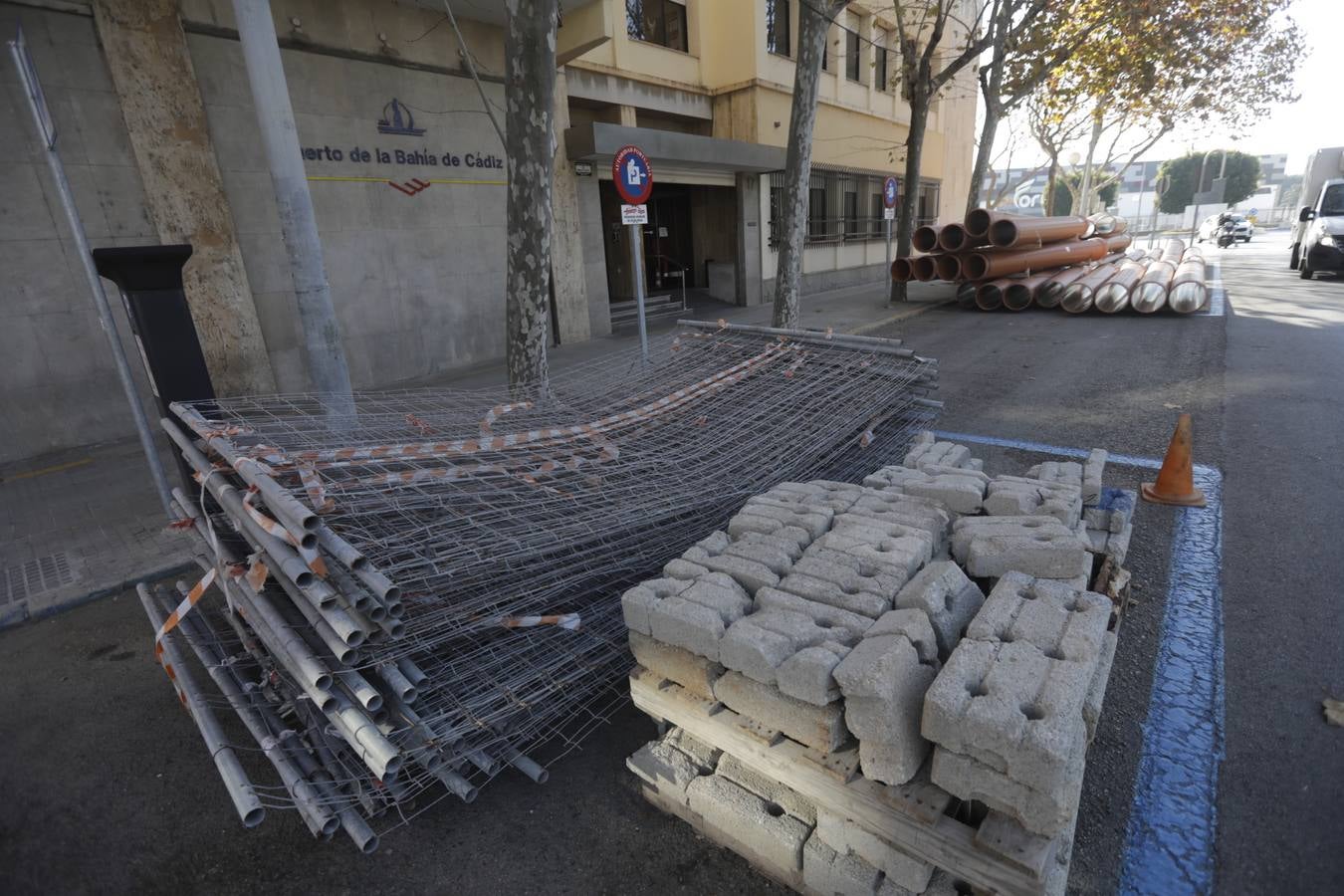 FOTOS: Obras en la Plaza de España de Cádiz