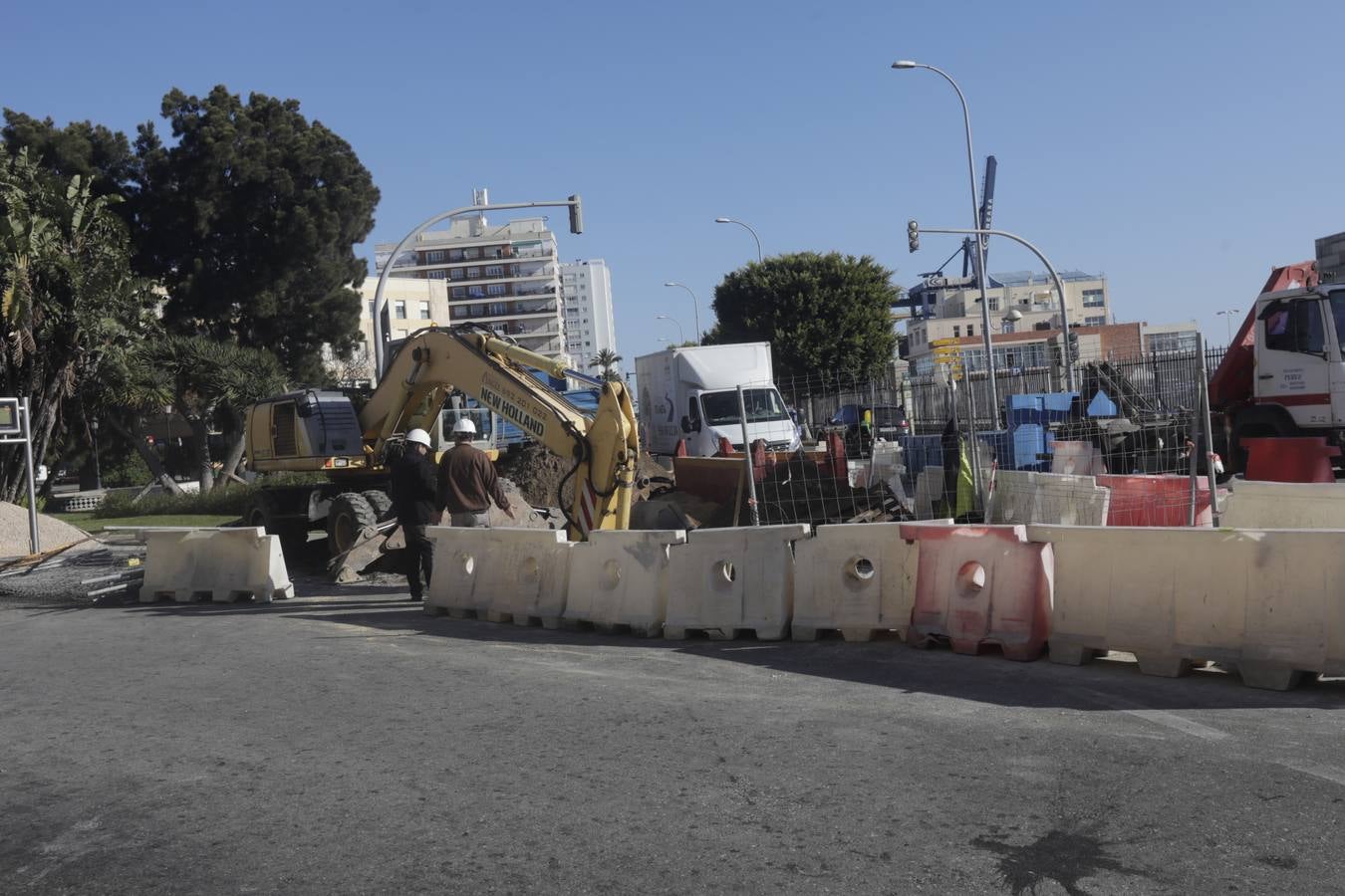 Arrancan las obras en la zona de la Plaza de España para la peatonalización del entorno