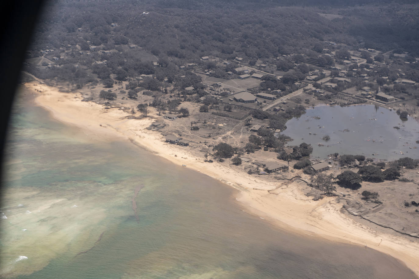 Toma aérea distribuida por la Fuerza de Defensa de Nueva Zelanda