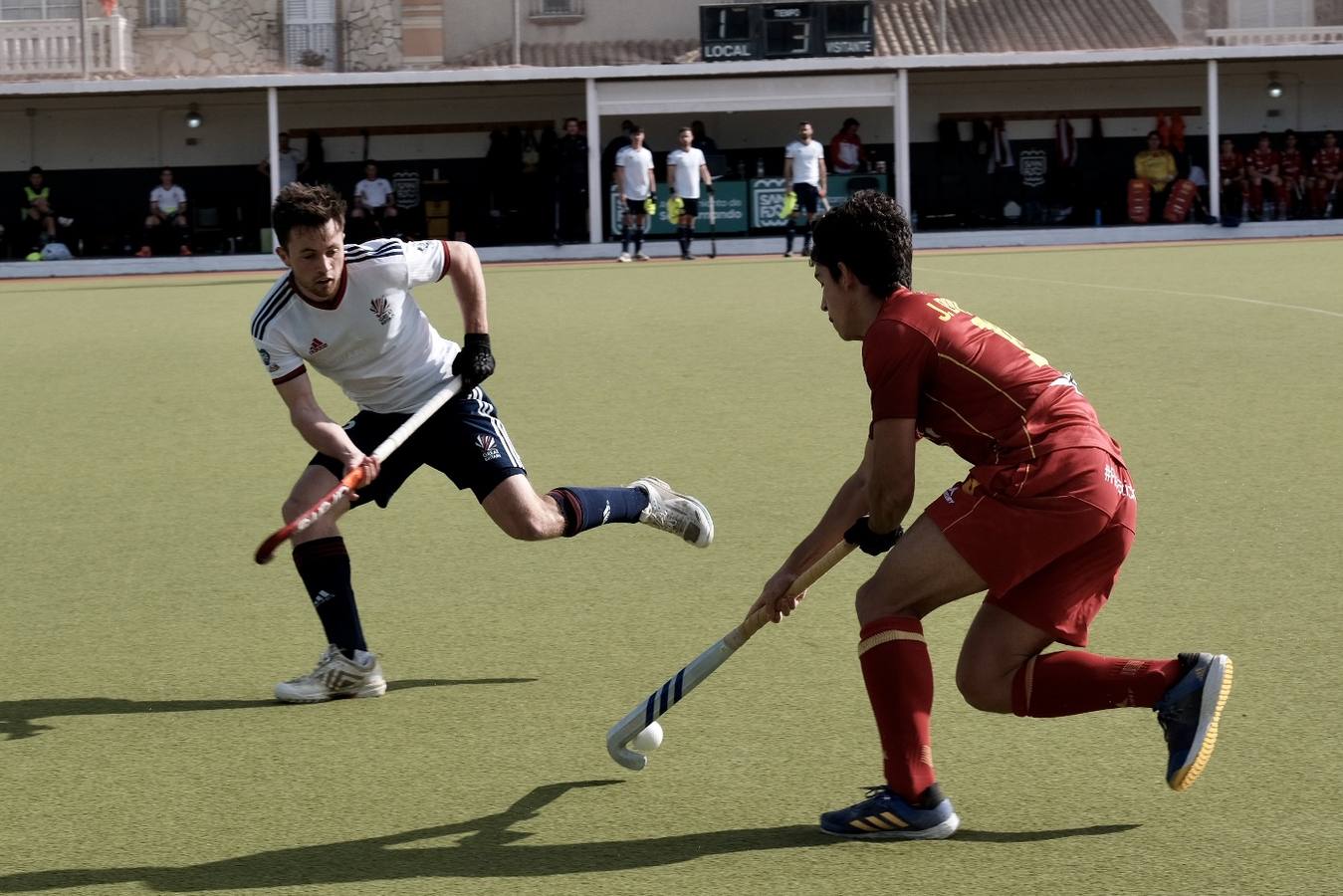 FOTOS: Derrota de la selección de España de hockey hierba en San Fernando