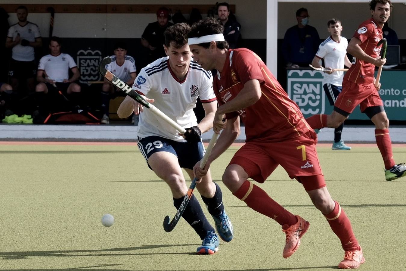 FOTOS: Derrota de la selección de España de hockey hierba en San Fernando