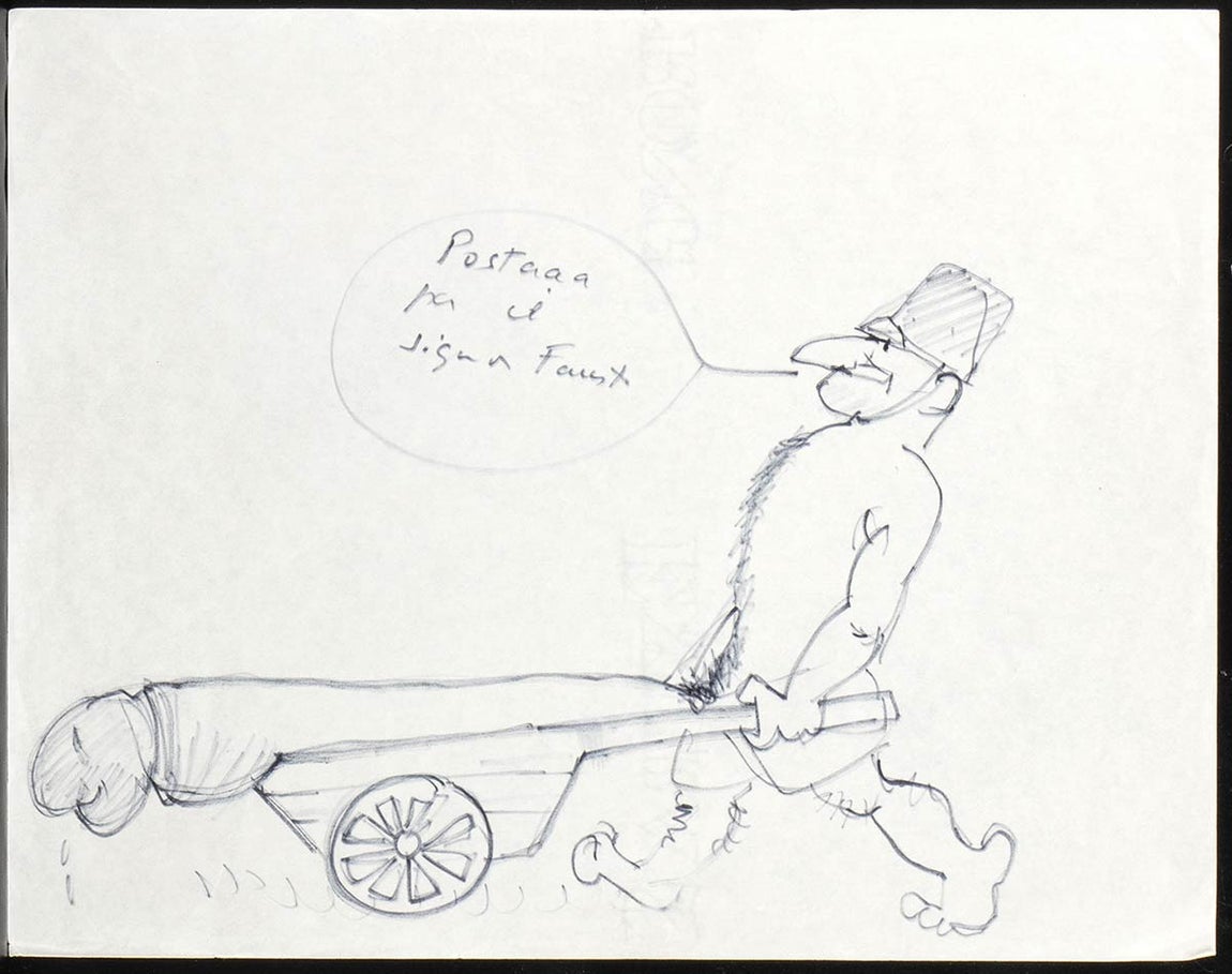 Así son los procaces dibujos de Federico Fellini que salen a subasta en Roma