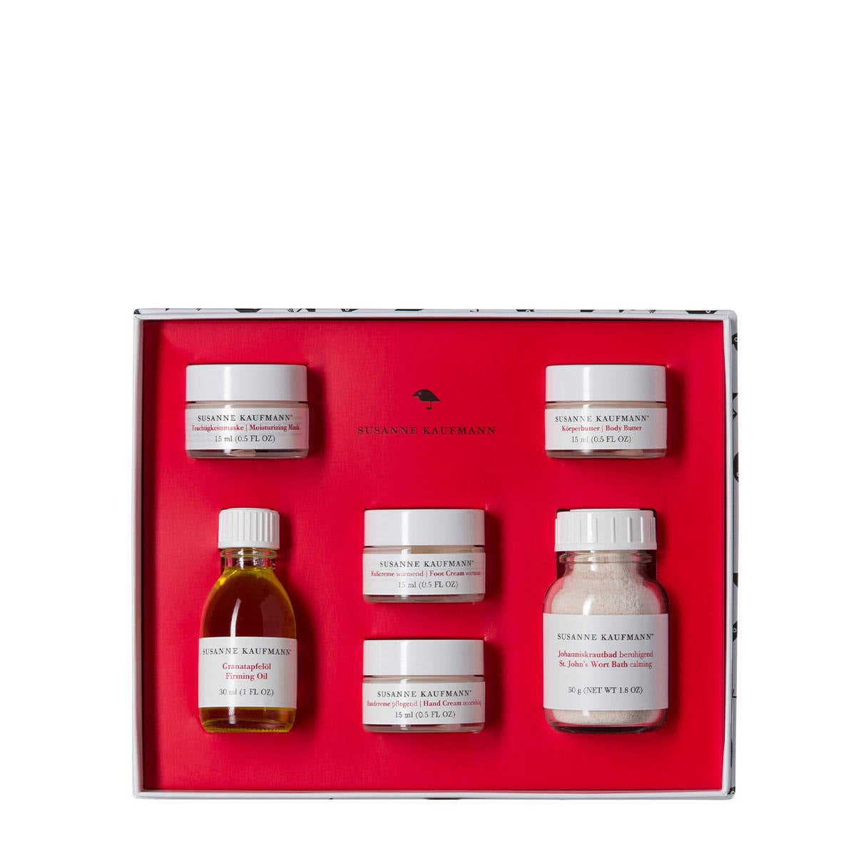 Home Spa Set Limited Edition de Susanne Kaufmann (55 €, en jcApotecari). Disfrutar de San Valentín en casa es otra opción. Este set, de edición limitada, incluye seis productos naturales para mimar la piel. Una mascarilla facial hidratante, un aceite corporal reafirmante, una manteca corporal, una crema de manos y unas sales de baño calmantes, nutritivas y reparadoras.