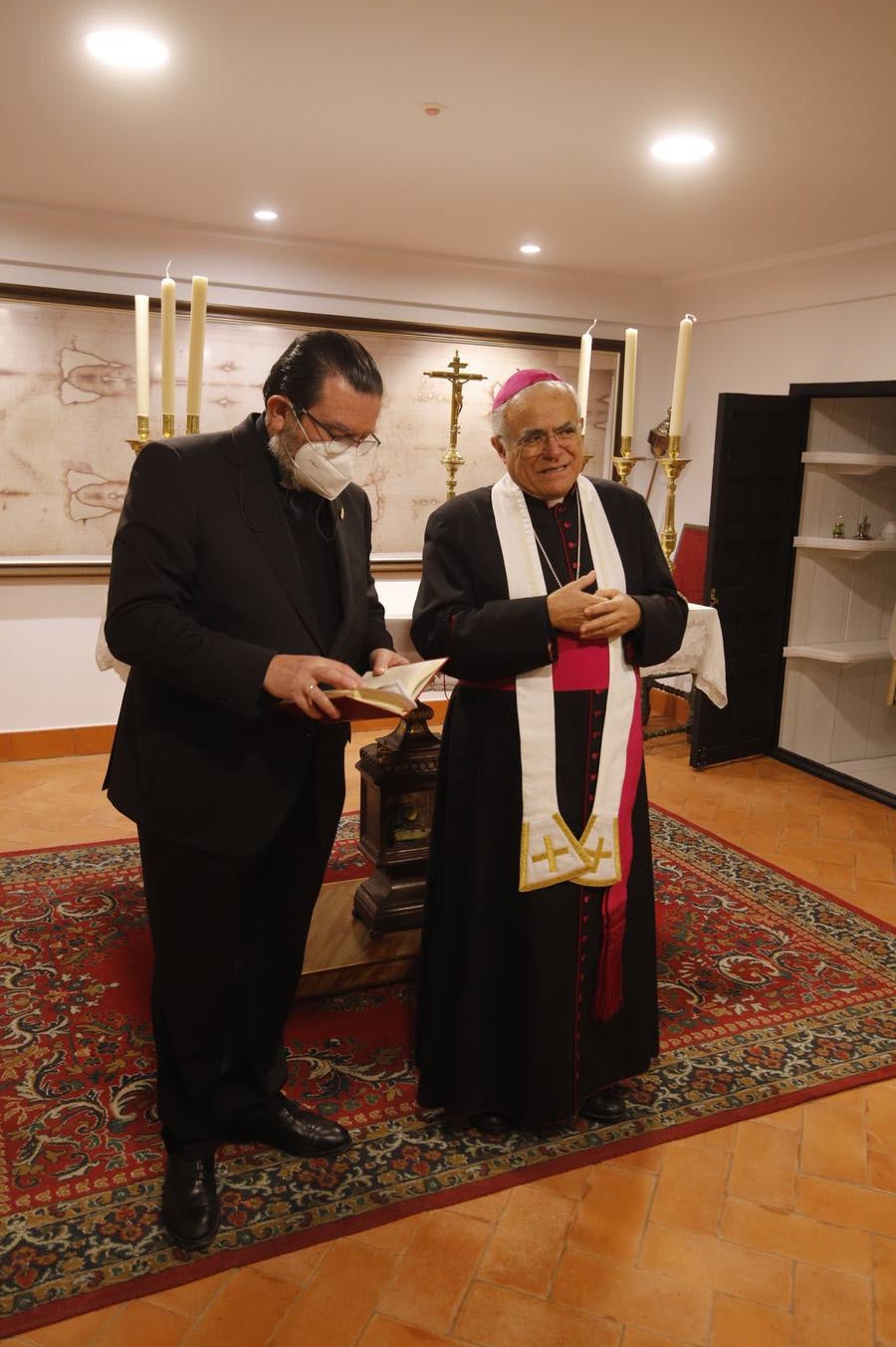 El obispo de Córdoba bendice un nuevo espacio sobre San Rafael en la iglesia del Juramento