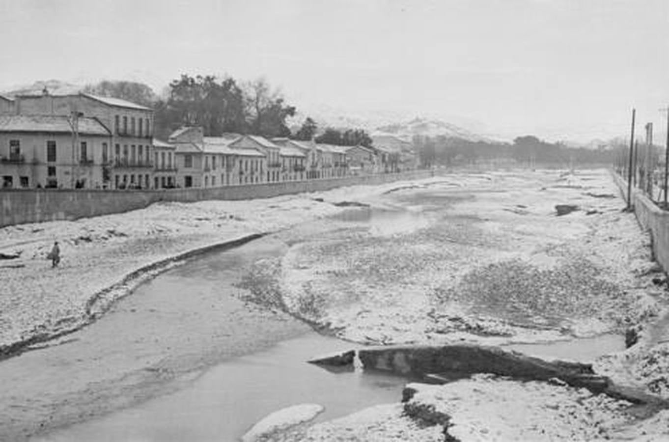 En imágenes, la insólita nevada que cayó sobre Málaga en 1954