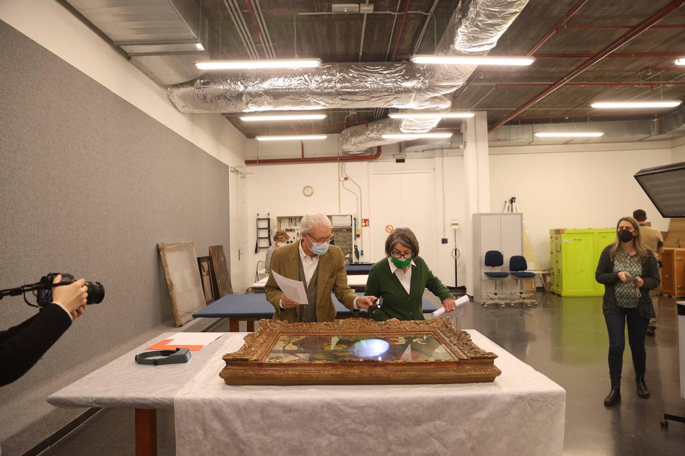 Muy estable. Se ha constatado que el cuadro está muy estable. La única restauración que se le realizó al lienzo durante su estancia en el museo fue hace cuatro años y fue una consolidación de sus bordes del lienso, pero el cuadro está muy estable 