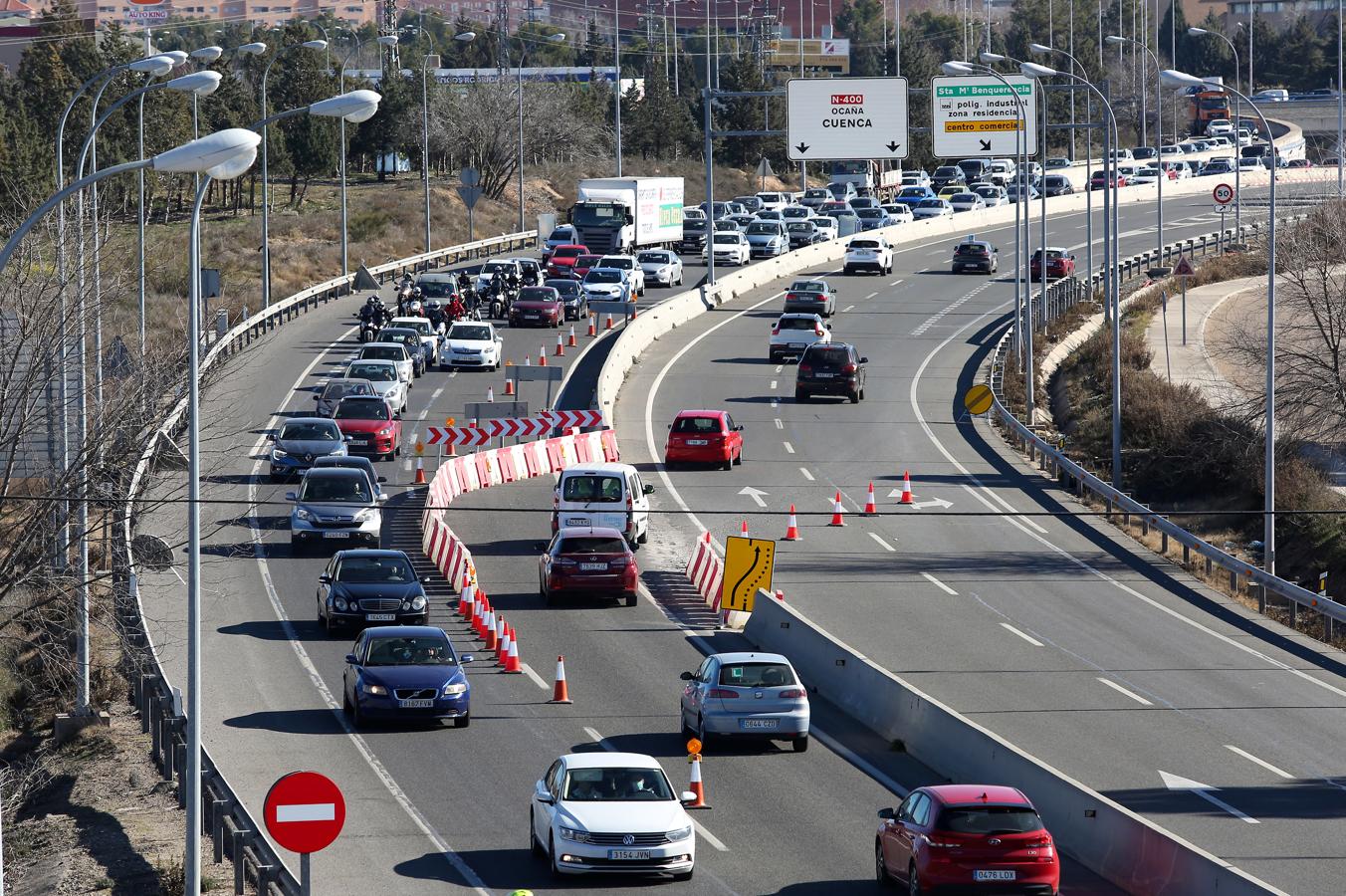 Las obras de la carretera del Polígono, en imágenes