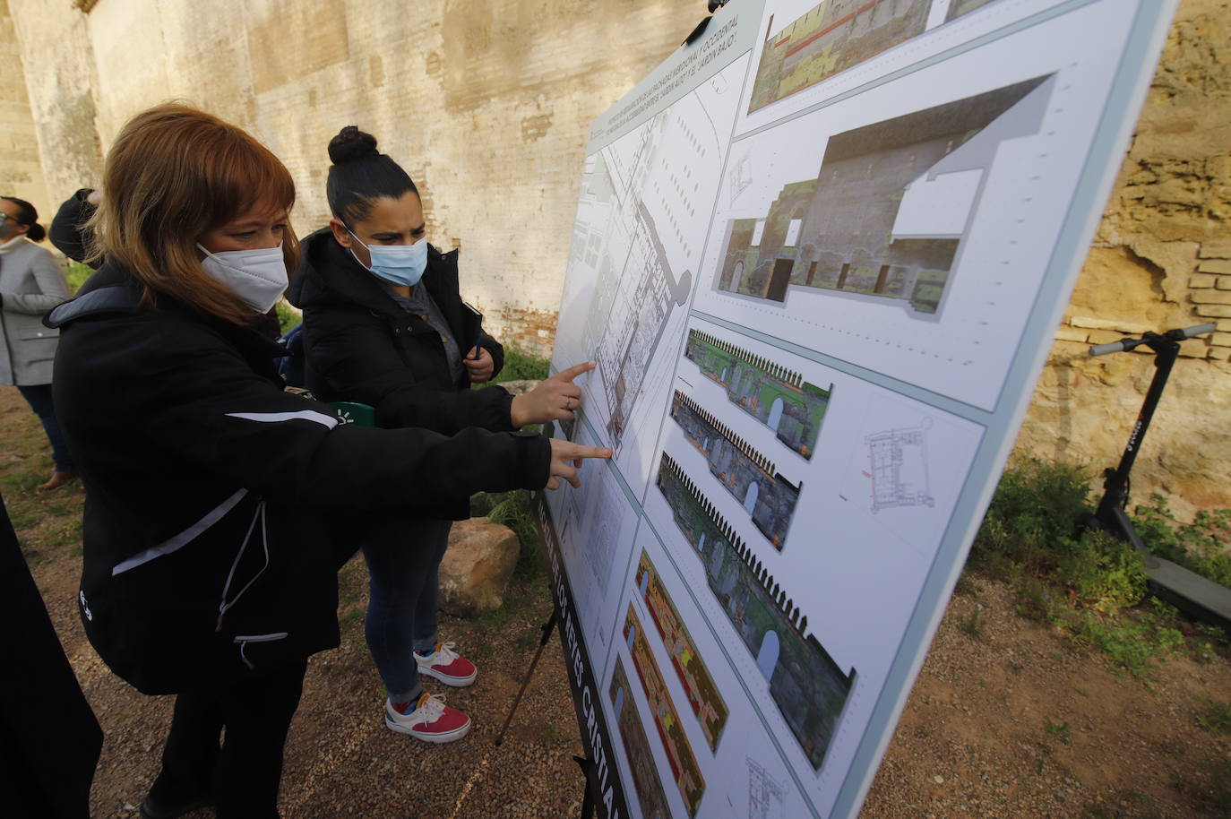 En imagénes, las obras en el Alcázar de Córdoba a punto de comenzar